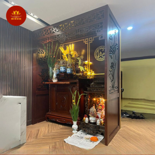 Phòng thờ chung cư đẹp trang nghiêm – AG329